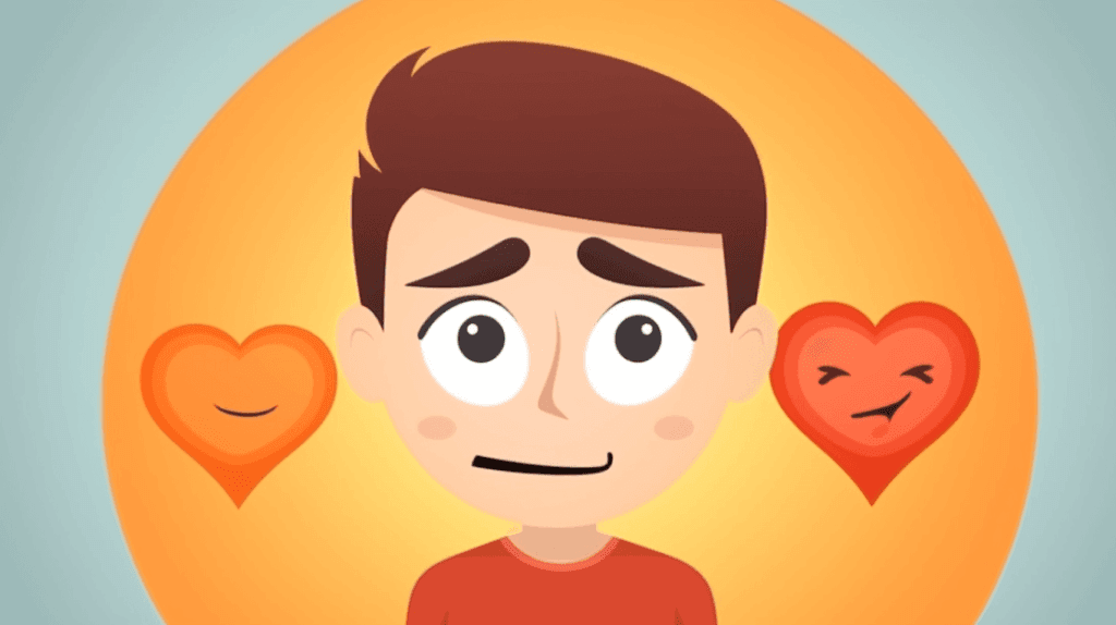 Unexplained Nervousness Around You is a sign he is hiding his feelings for you
