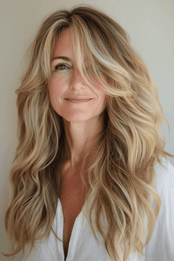 long hair hairstyles for women over 50 15