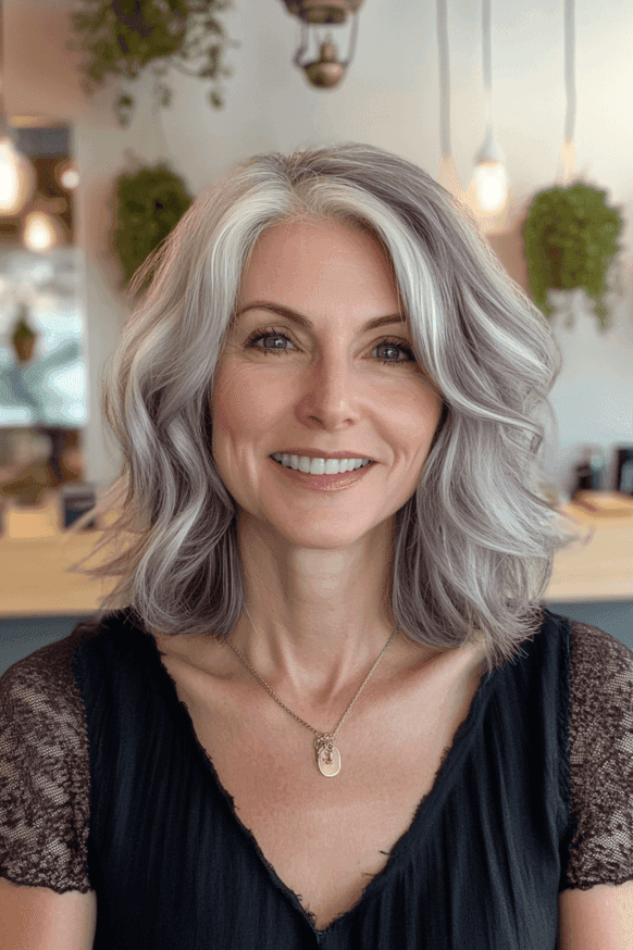 mid length hairstyles for women over 50 30