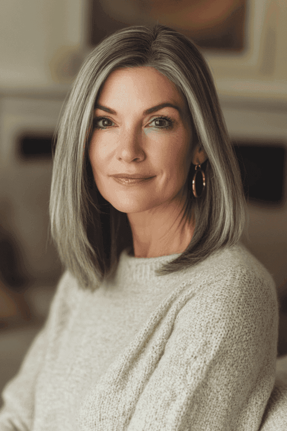 mid length hairstyles for women over 50 34
