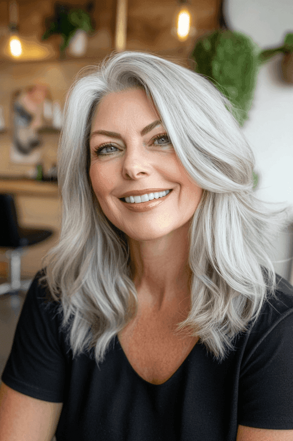 mid length hairstyles for women over 50 4