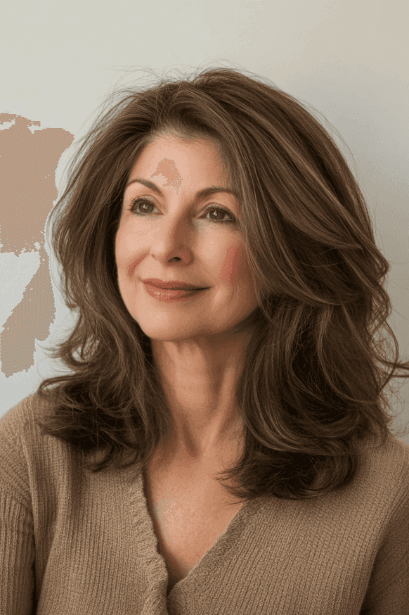 mid length hairstyles for women over 50 6