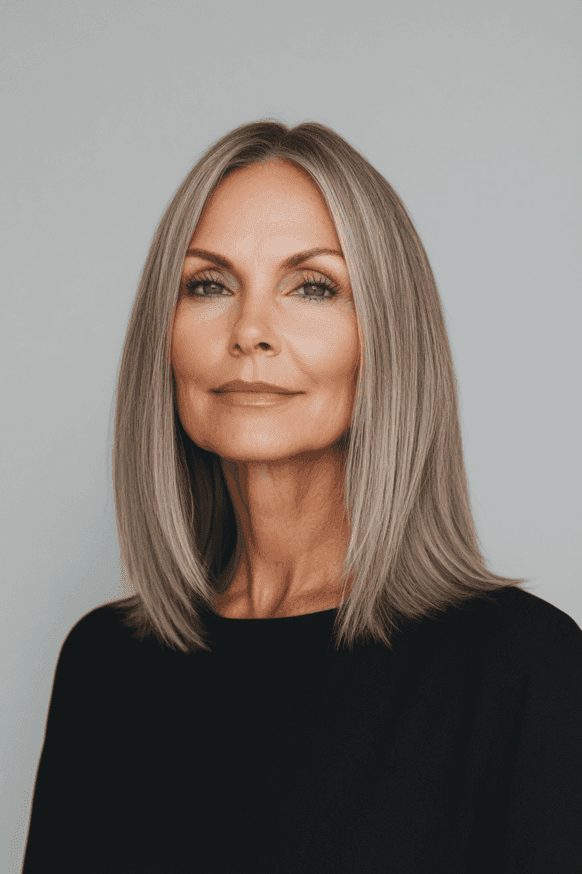 mid length hairstyles for women over 50 8