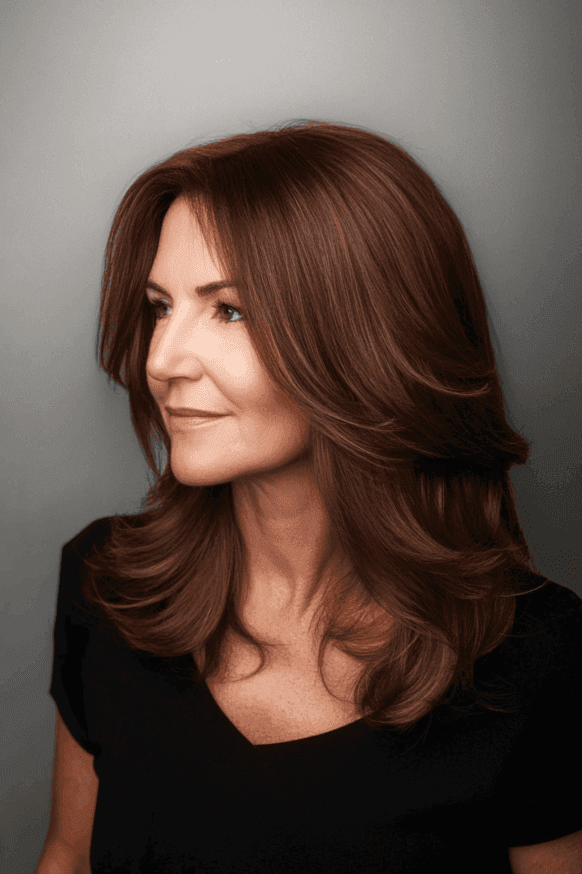 mid length hairstyles for women over 50 9