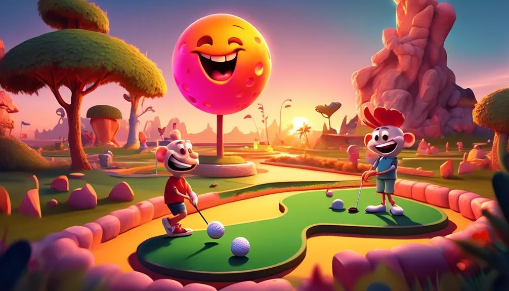 outdoor mini golf tournament