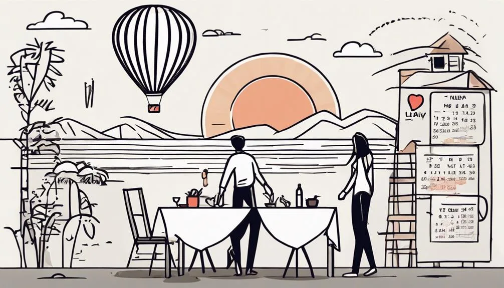 plan spontaneous romantic outings