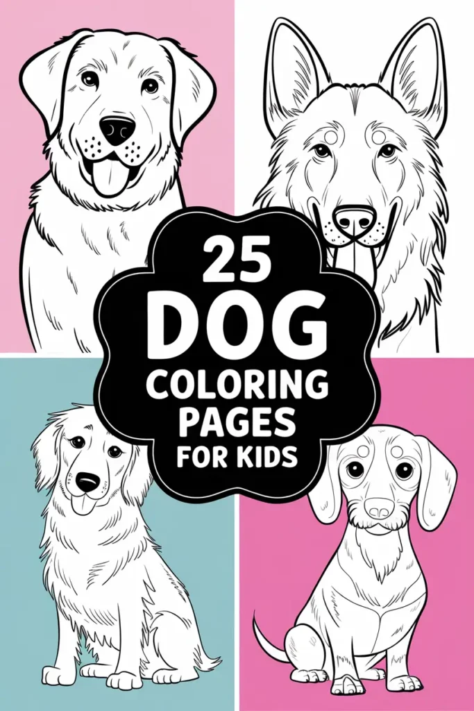 25 Dog Coloring Pages For Kids