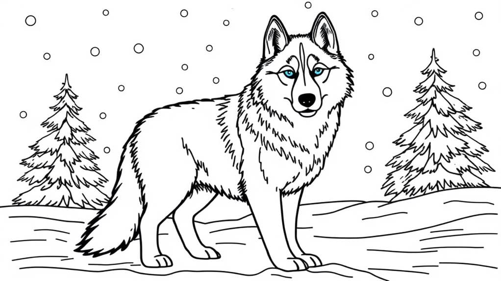 graceful arctic canine breed
