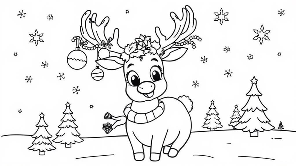 decorative reindeer holiday decor