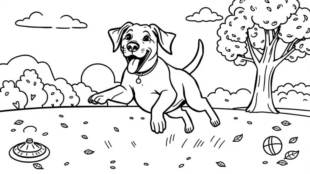 joyful energetic canine companion
