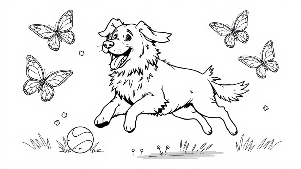 joyful energetic canine companion