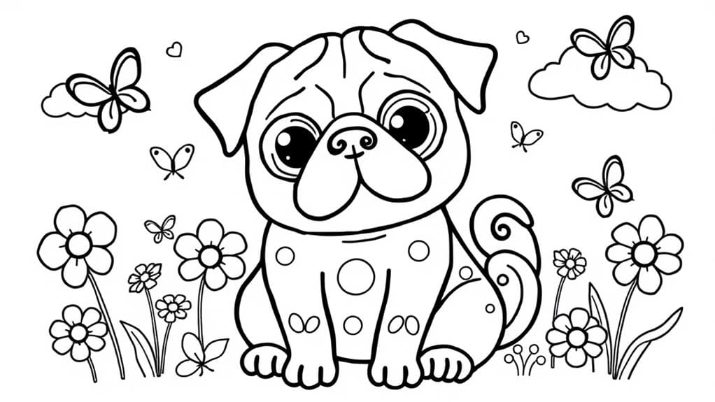 playful pug art activity
