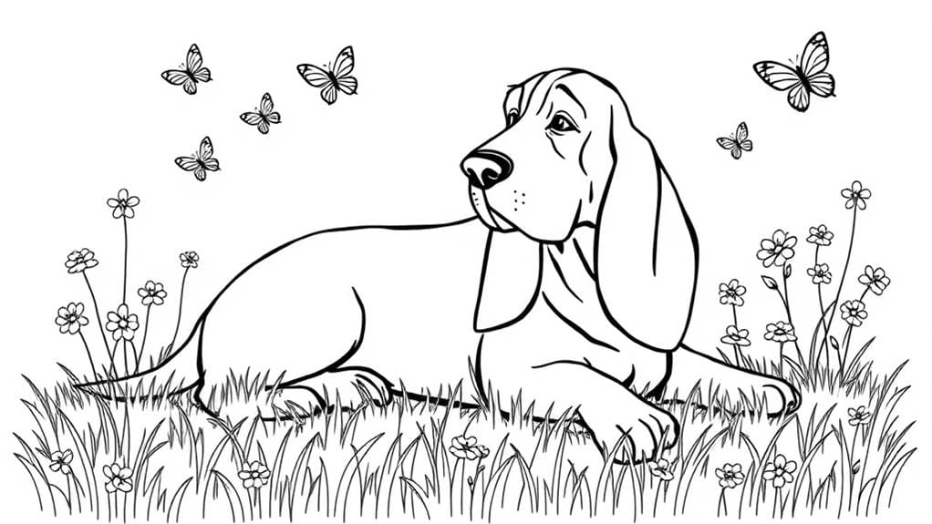 tender basset hound companion