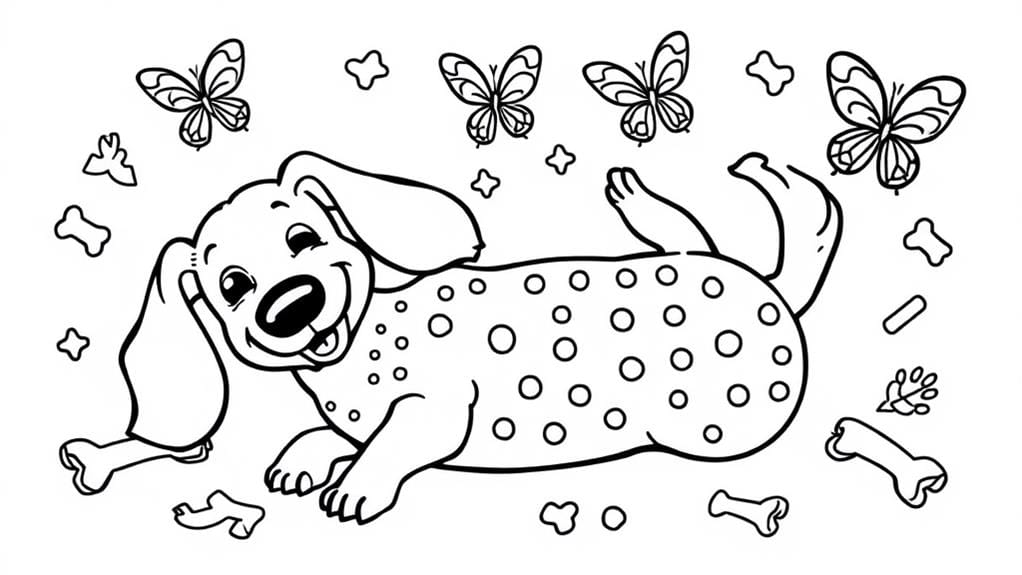 whimsical dachshund artwork