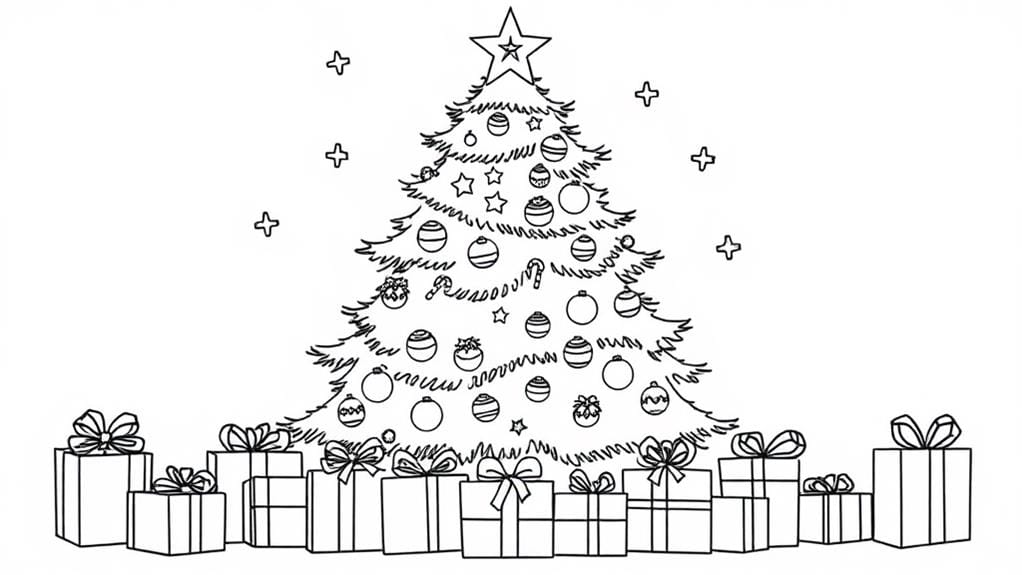 festive holiday coloring activity