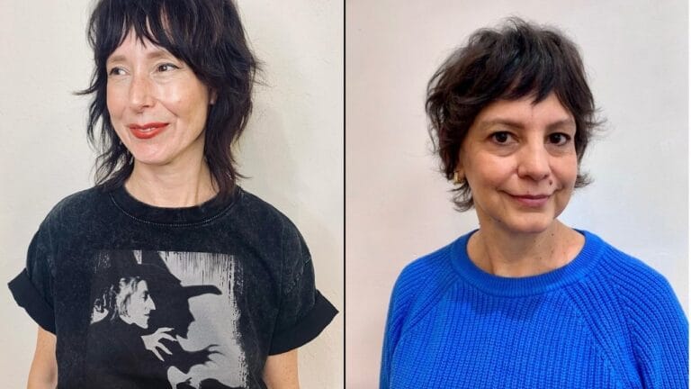 25+ Bob Hairstyles For Women Over 50 With Fringe Short layered shaggy bob with choppy texture and wispy fringe, creating a soft and slightly tousled look.