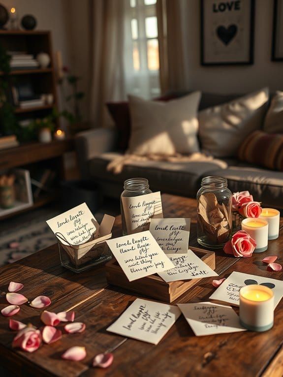 handcrafted romantic correspondence ideas