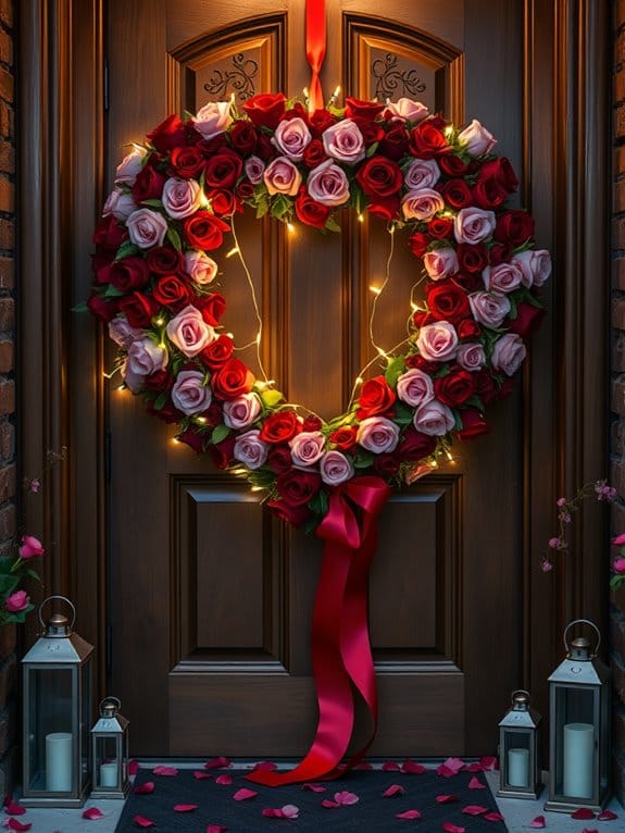 holiday themed entrance adornments