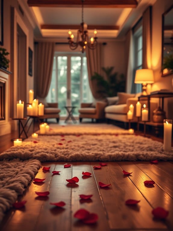 illuminated romantic walks