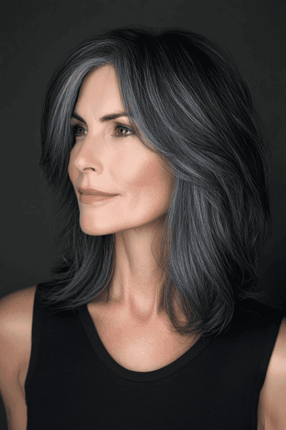 mid length hairstyles for women over 50