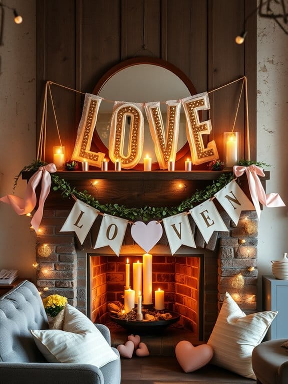 romantic banner display ideas