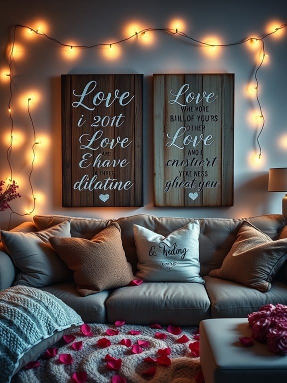 romantic expression through signage