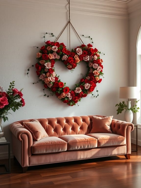 romantic floral decorations