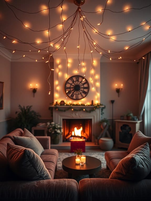 twinkling fairy light decor