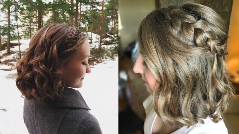 25+ Playful Dutch Braid Hairstyles for Short Hair Beauty Two women with short wavy bob hairstyles wearing soft side Dutch braids that blend into loose textured curls.