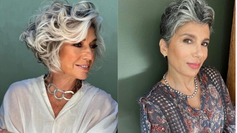 25+ Easy Short Wavy Hairstyles For Women Over 50 Short silver wavy hairstyles with layered volume and soft textured waves that frame the face.