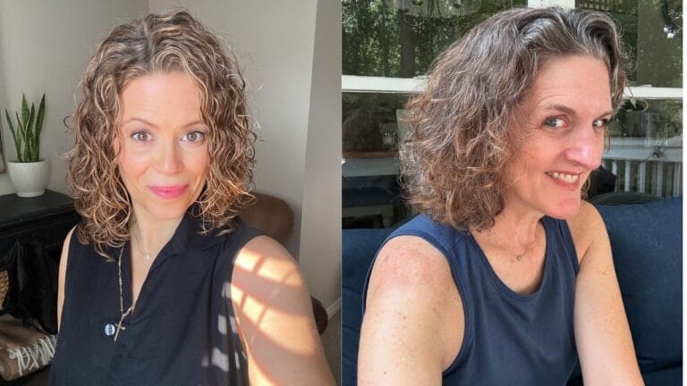 25+ Trendy Short Curly Hairstyles For Women Over 50 Short shoulder length curly hairstyle with natural loose curls and soft layers creating light volume and texture.