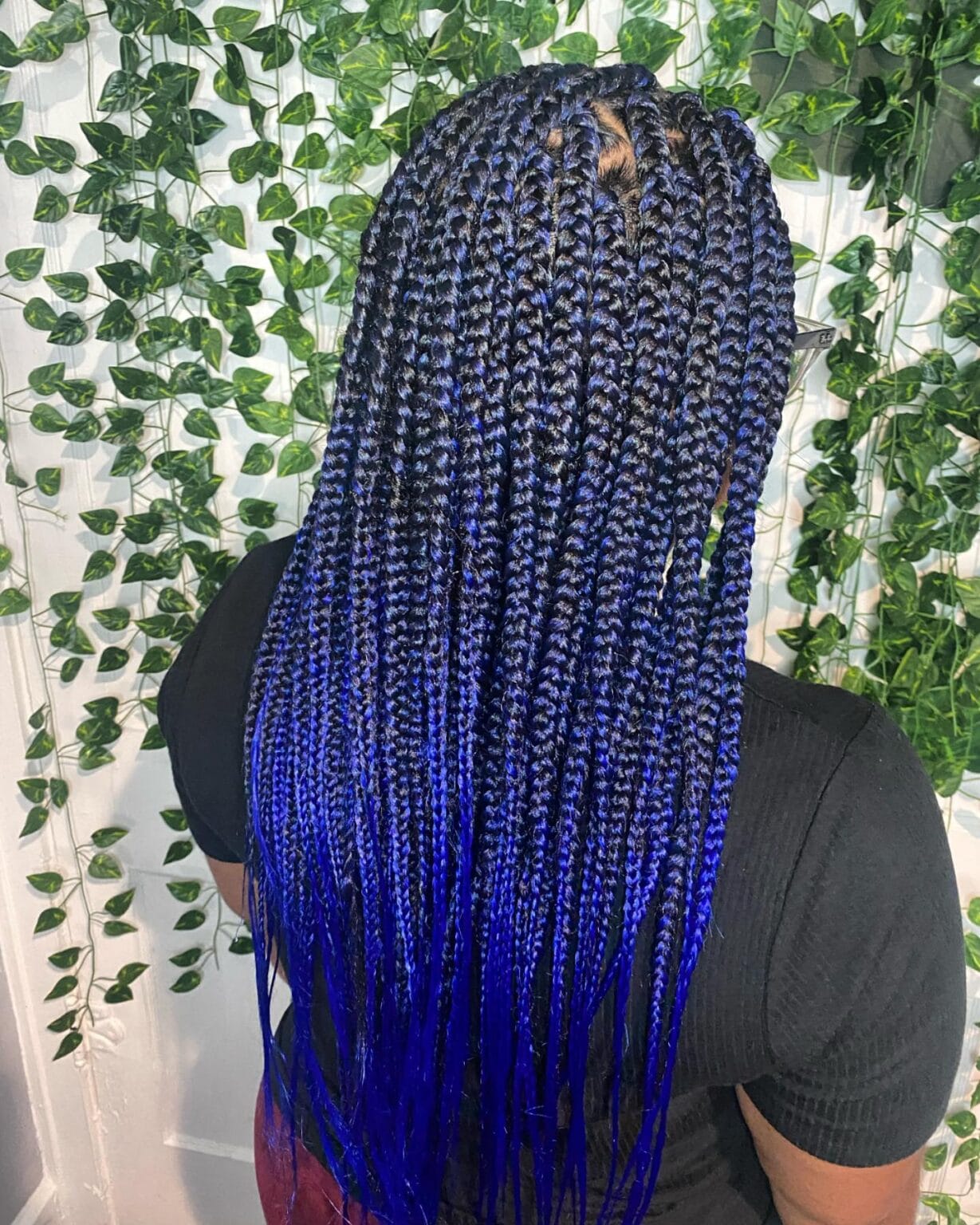 19+ Stunning Blue Braids For Black Women To Rock With Confidence