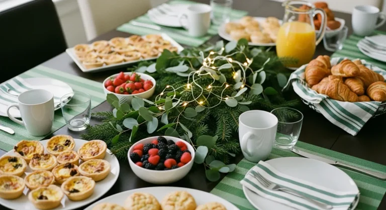 18 Green and White Christmas Table Settings That Bring Fresh Winter Vibes