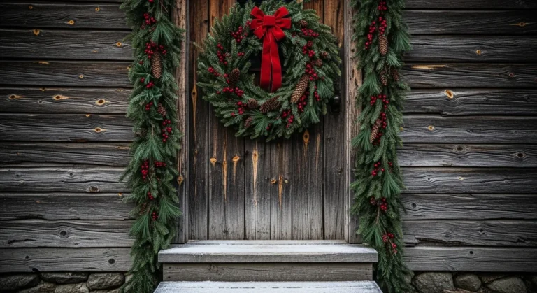 18 Natural Christmas Wreath Ideas Using Fresh Greens and Pinecones