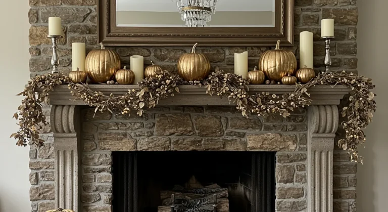 25 Chic Thanksgiving Mantel Decor Ideas That Make A Statement