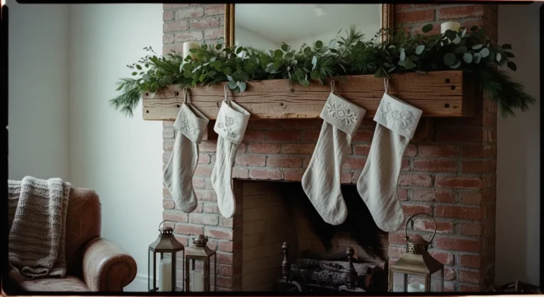 19 Farmhouse Christmas Mantle Decor Ideas for a Cozy Country Feel