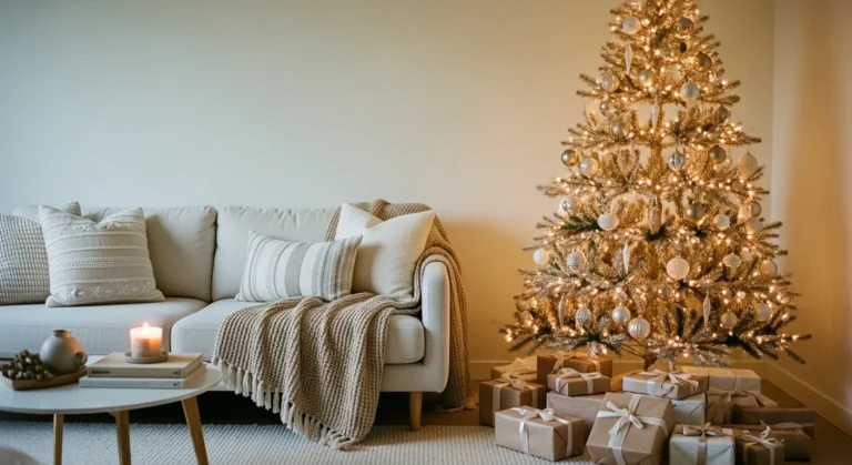 18 Champagne Gold Christmas Tree Decor Ideas That Feel Chic and Luxe
