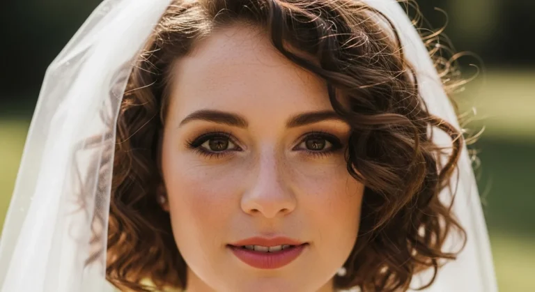 20 Curly Bob Wedding Hairstyles Made For Romantic Moments