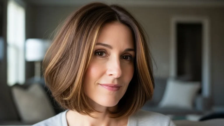 20 Chic Layered Bob Hairstyles for Women Over 40 With Youthful Shape