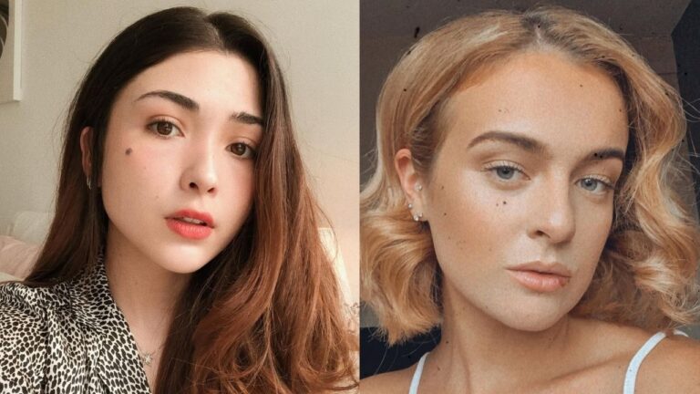 21 Easy Wavy Hairstyles for Busy Mornings Two women with soft wavy hairstyles, one with long natural brown waves and the other with a short blonde wavy bob with gentle volume.