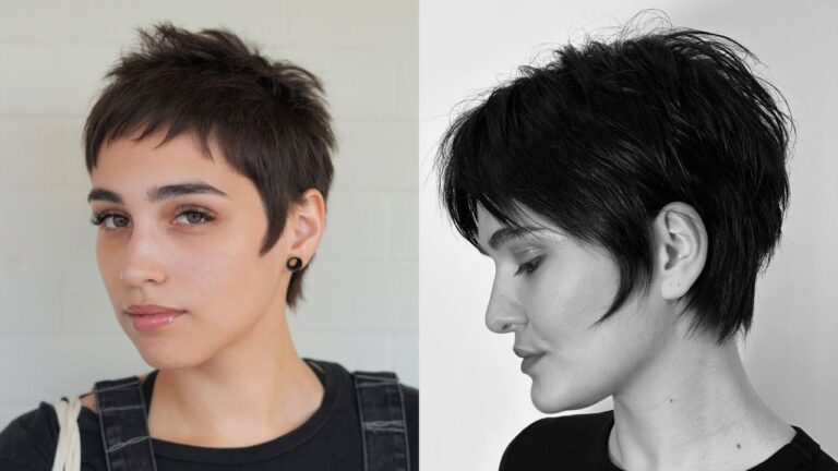 23 Modern Tomboy Haircuts For A Clean And Fresh Aesthetic Short textured tomboy pixie haircut with choppy layers, soft fringe, and a slightly tousled natural finish.