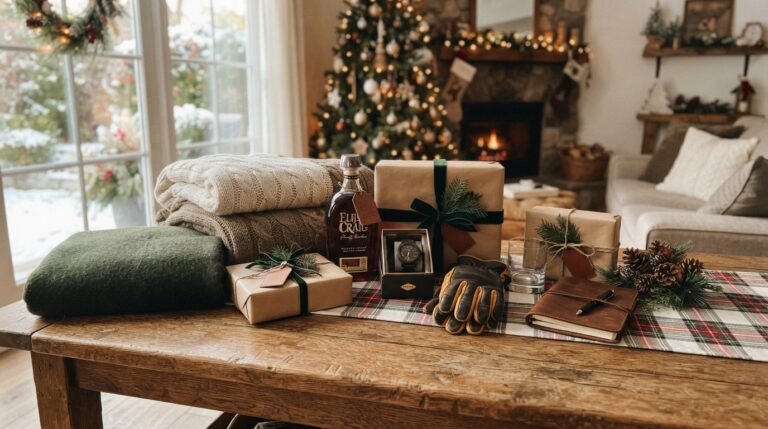 20 Festive Christmas Gift Ideas for Men Built Around Cozy and Useful Favorites